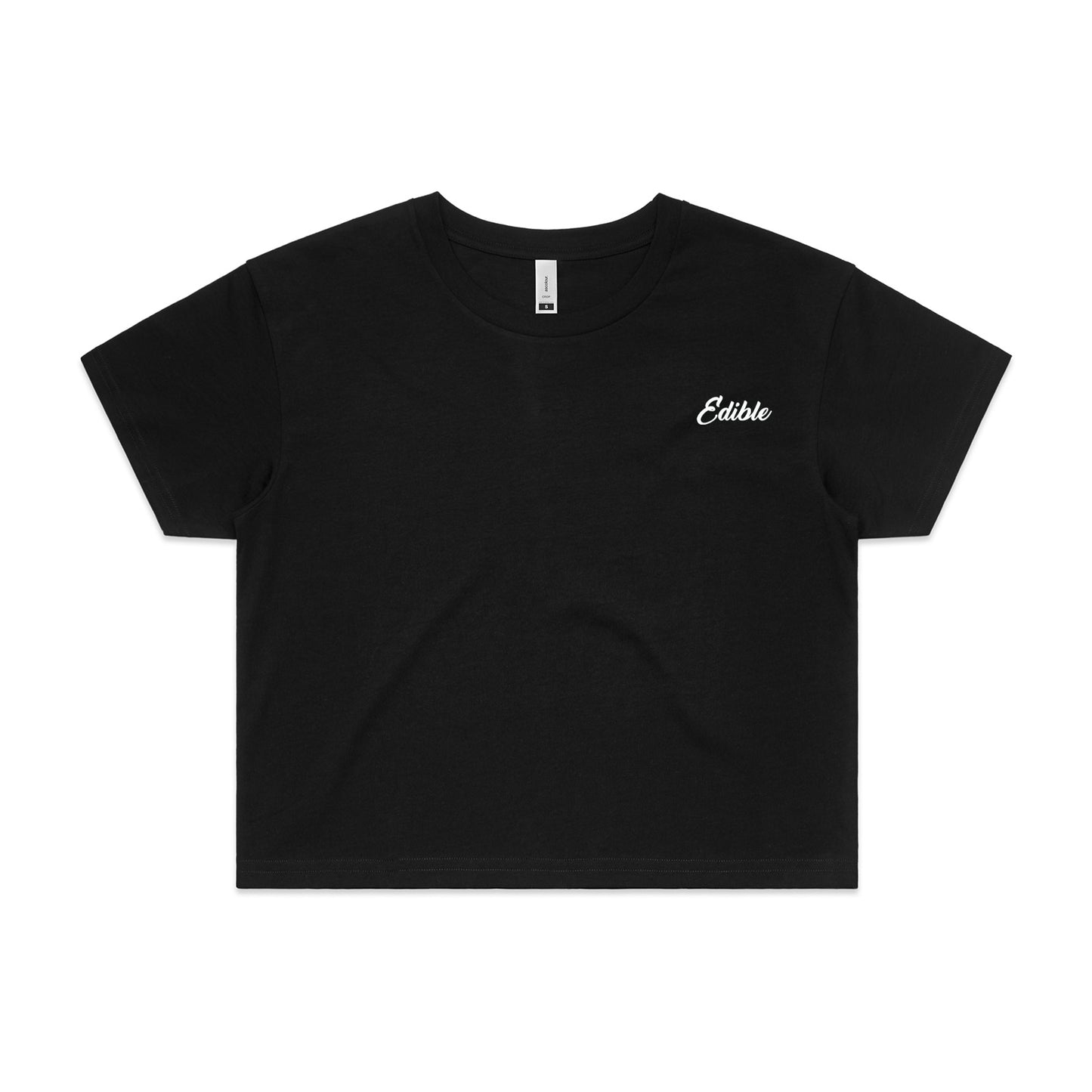 "Edible" Embroidered Women's Crop Top T-Shirt
