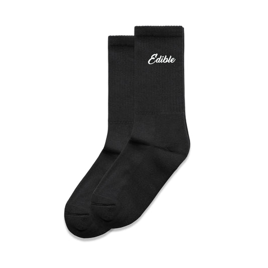 "Edible" Embroidered Logo Relaxed Socks (2 Pair)
