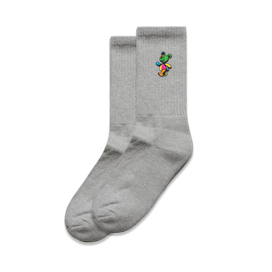 My Edible Kicked In Embroidered Logo Relaxed Socks (2 Pair)