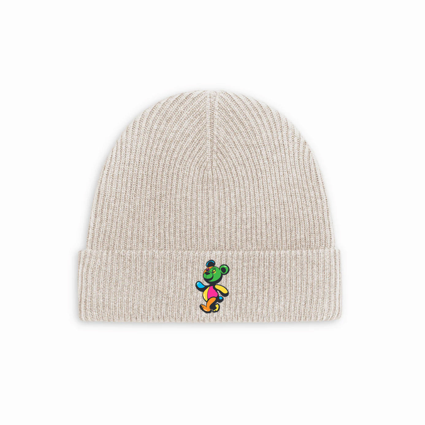 My Edible Kicked In Bears Dem Suga Embroidered Cashmere Wool Beanie