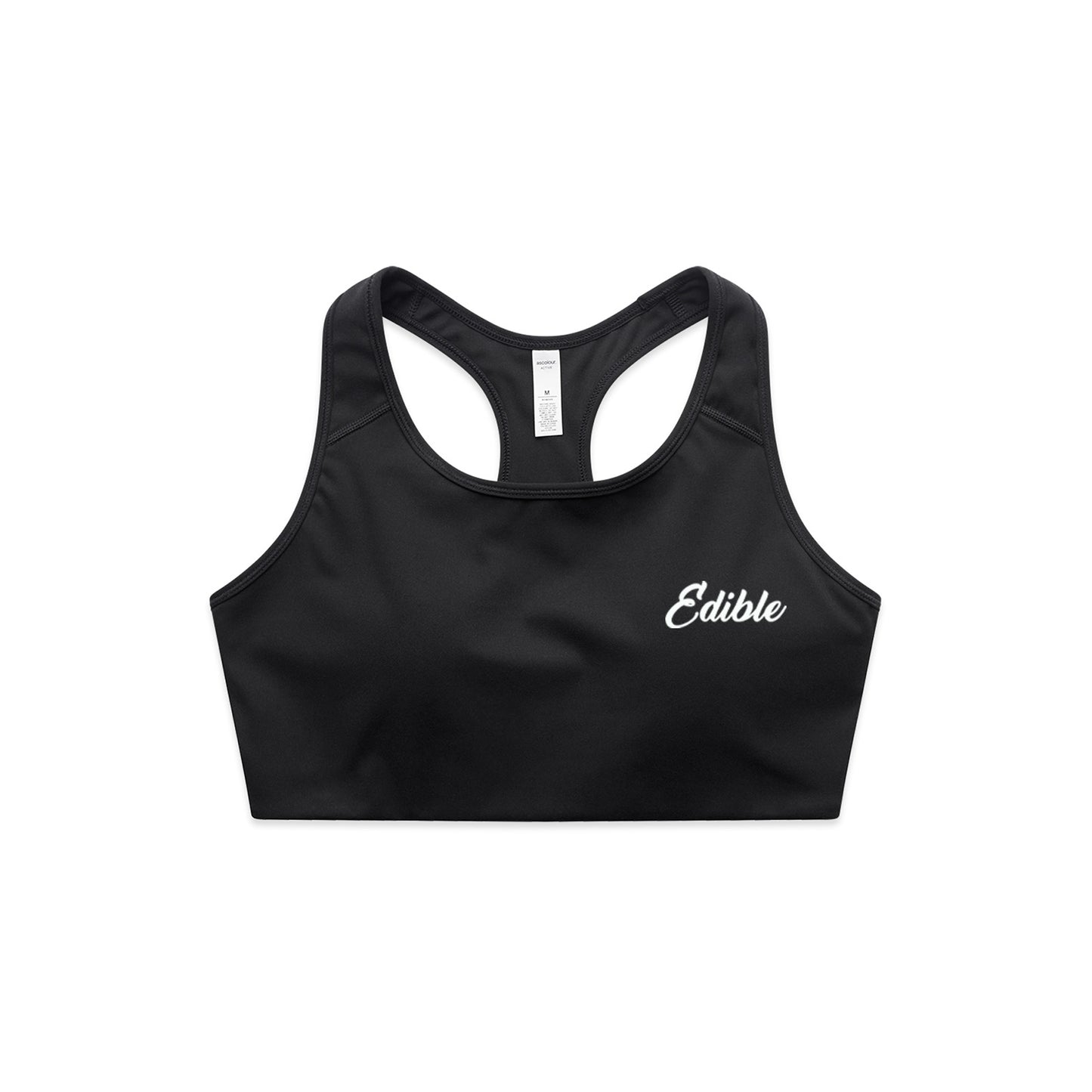 "Edible" Embroidered Women's Active Sports Bra