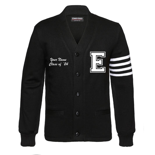 Bear's Dem Suga Embroidered Custom Varsity Letterman Cardigan Sweater