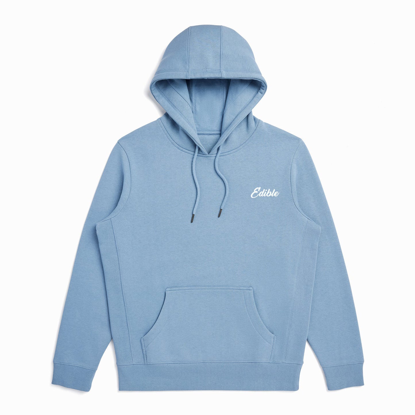 "Edible" Embroidered Organic Hooded Sweatshirt