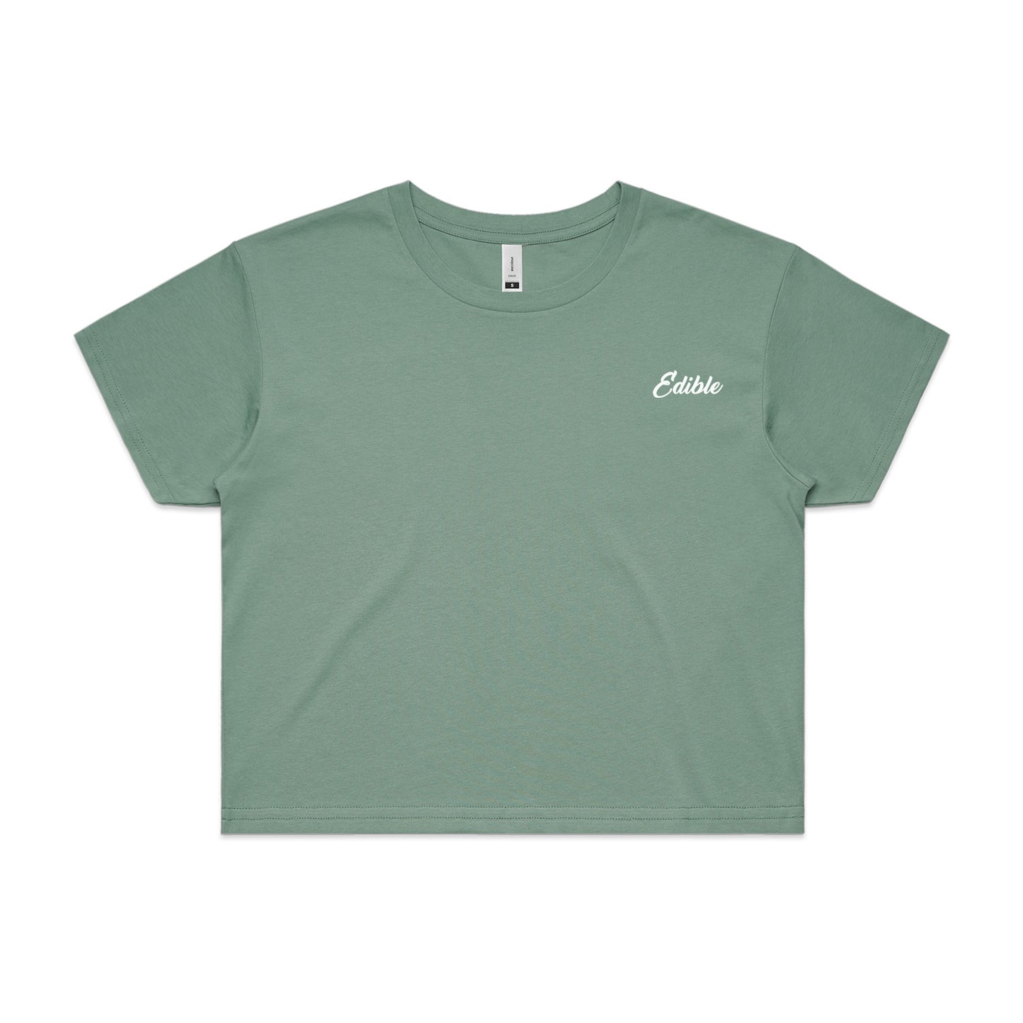 "Edible" Embroidered Women's Crop Top T-Shirt