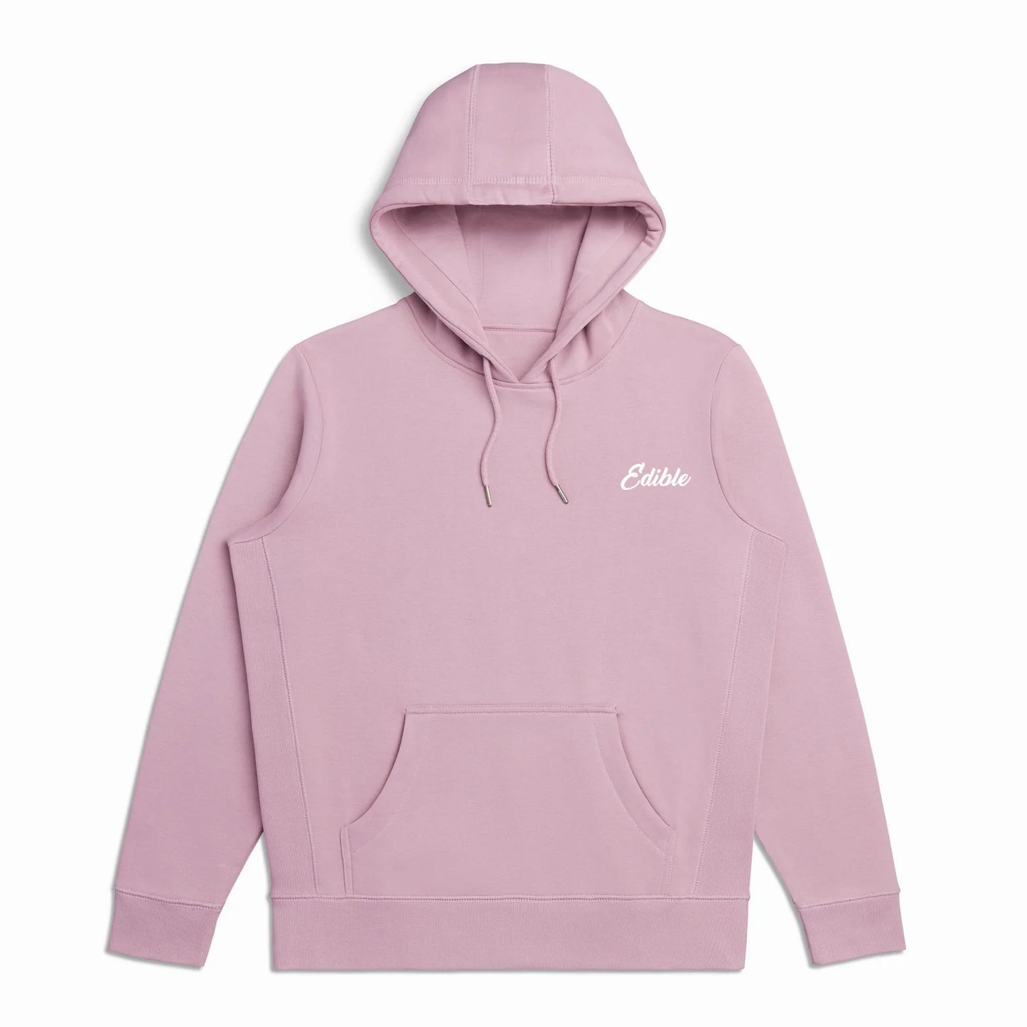 "Edible" Embroidered Organic Hooded Sweatshirt