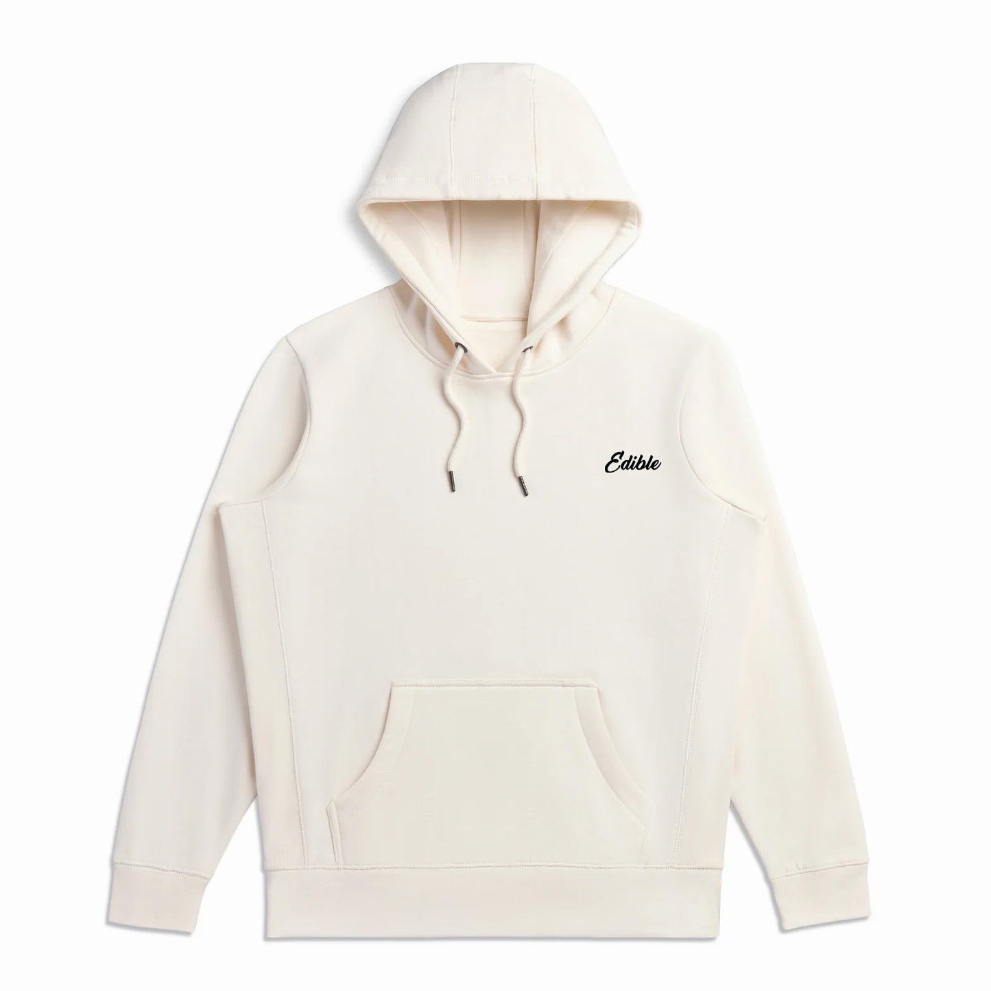 "Edible" Embroidered Organic Hooded Sweatshirt