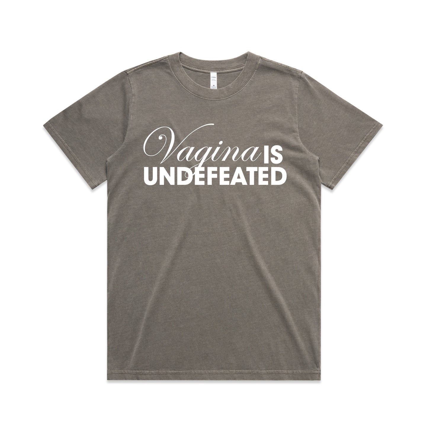 Vagina Is Undefeated Women's Heavy Faded T-Shirt