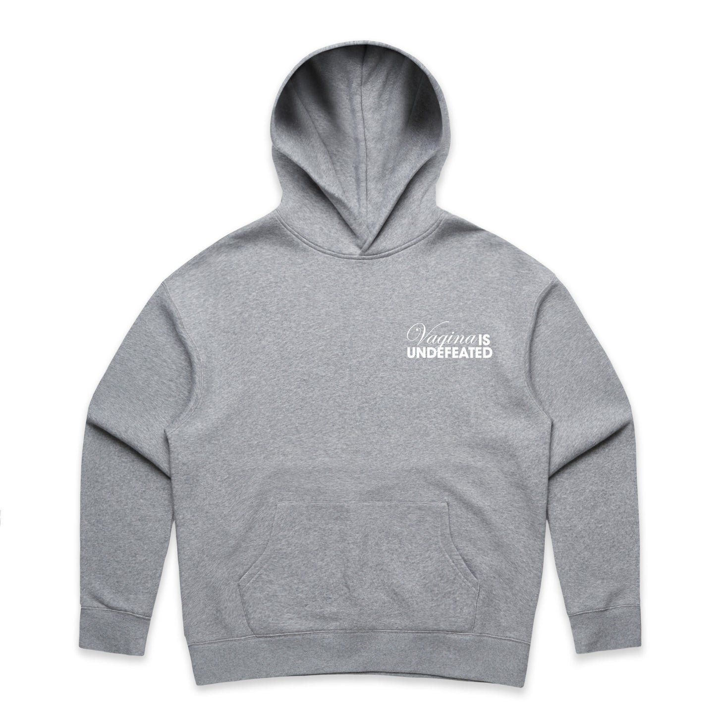 Vagina Is Undefeated Women's Embroidered Relaxed Hoodie