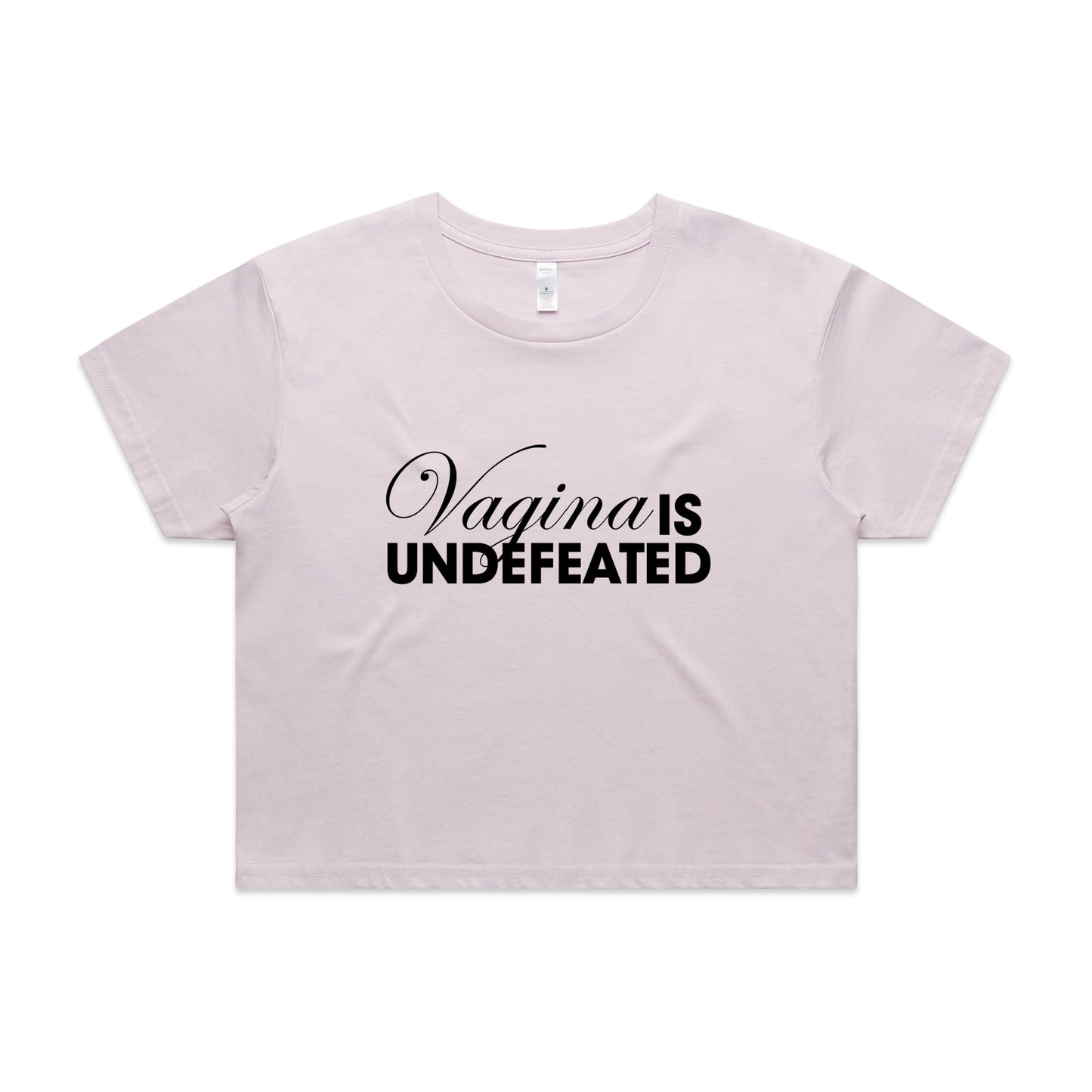 Vagina Is Undefeated Women's Crop Top T-Shirt