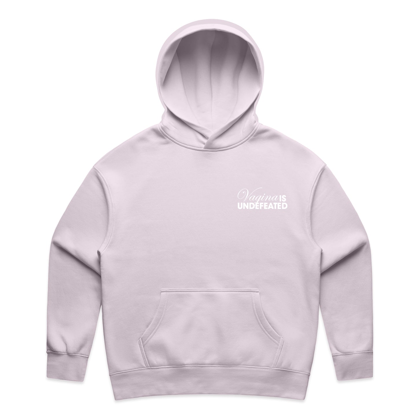 Vagina Is Undefeated Women's Embroidered Relaxed Hoodie