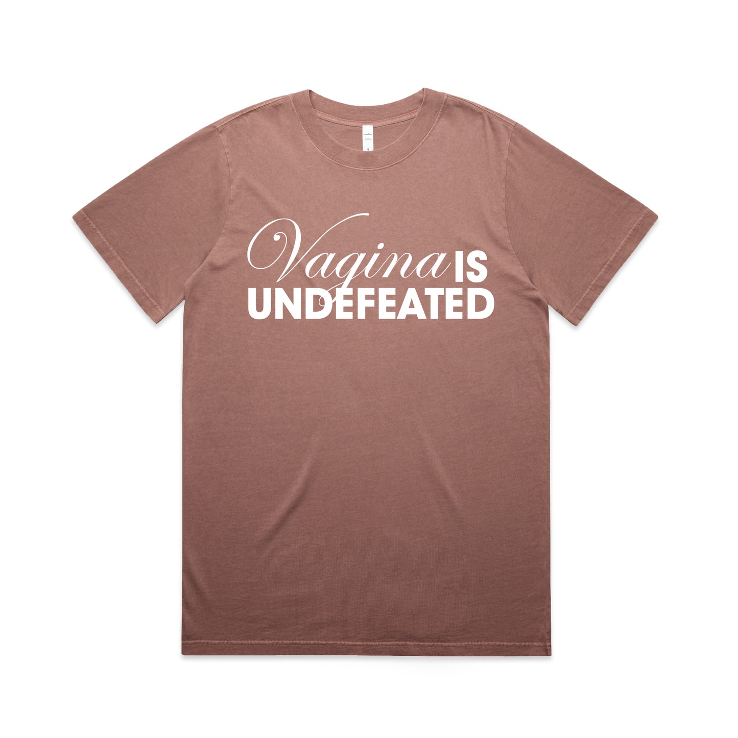 Vagina Is Undefeated Women's Heavy Faded T-Shirt