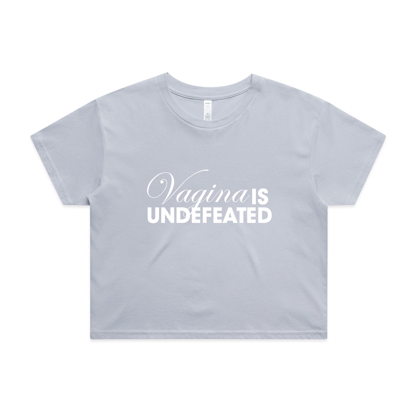 Vagina Is Undefeated Women's Crop Top T-Shirt