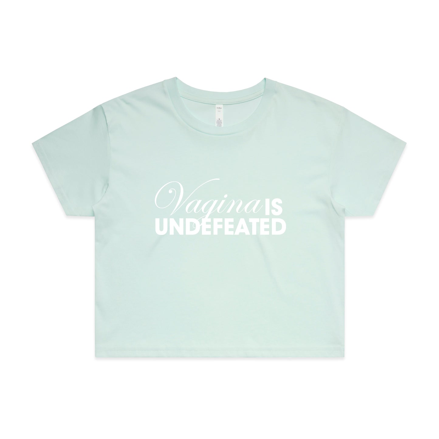 Vagina Is Undefeated Women's Crop Top T-Shirt