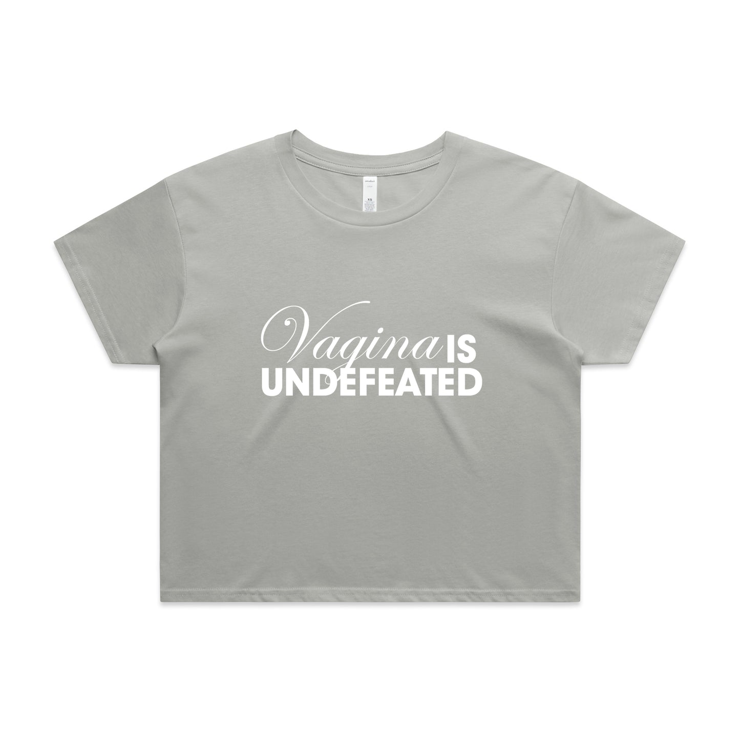 Vagina Is Undefeated Women's Crop Top T-Shirt