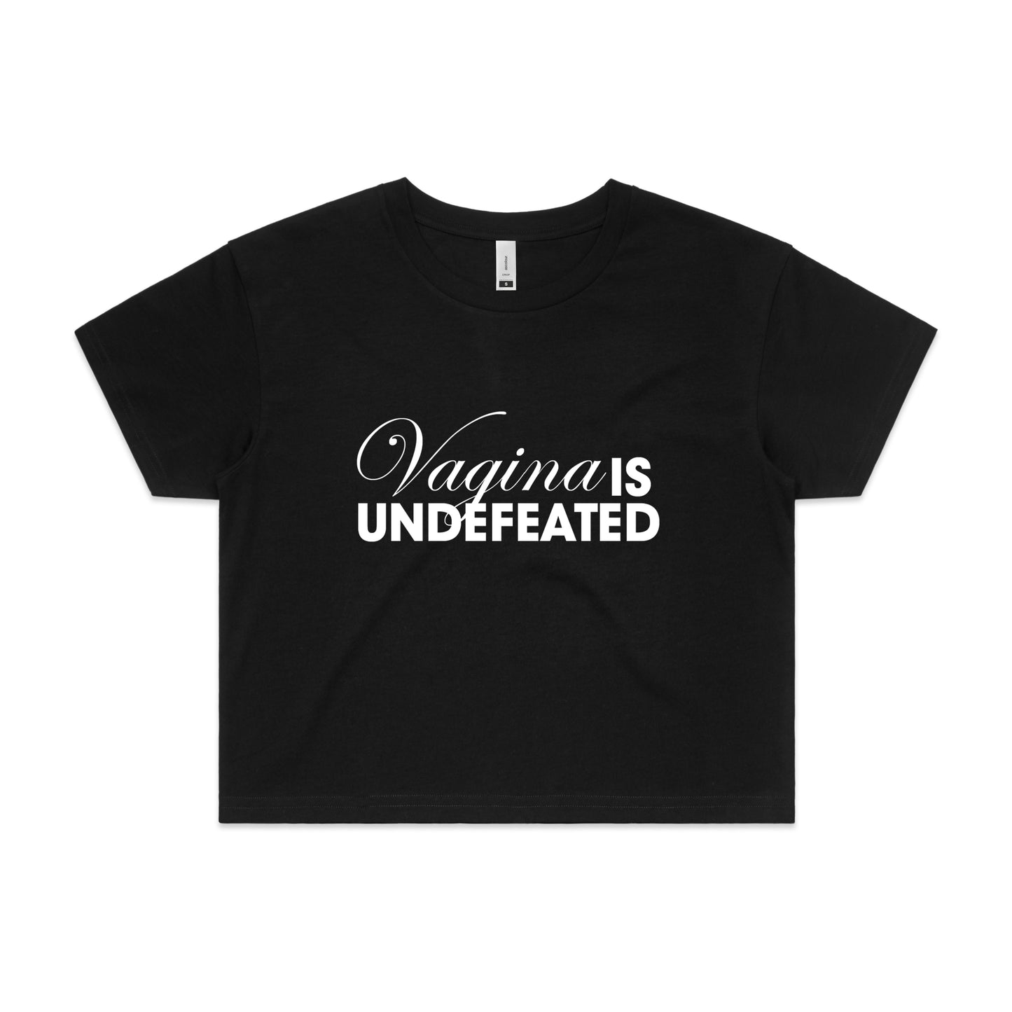 Vagina Is Undefeated Women's Crop Top T-Shirt