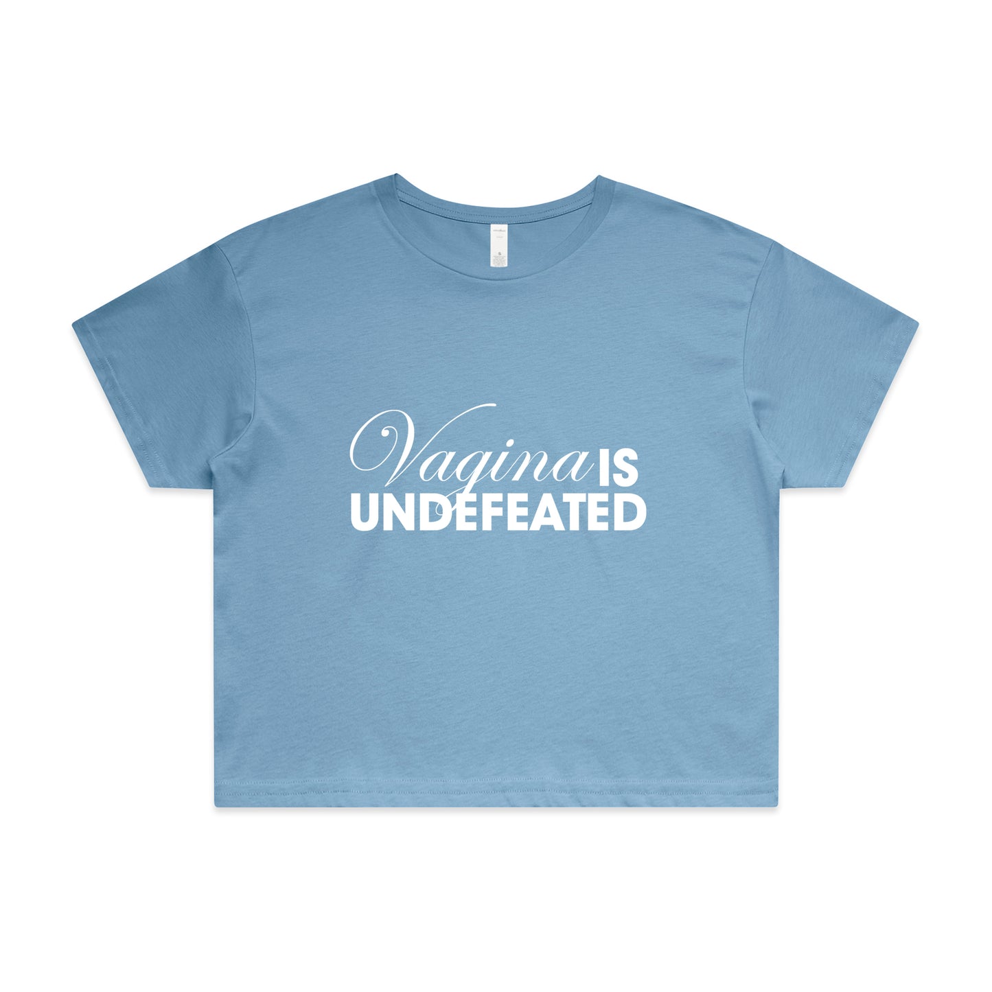 Vagina Is Undefeated Women's Crop Top T-Shirt