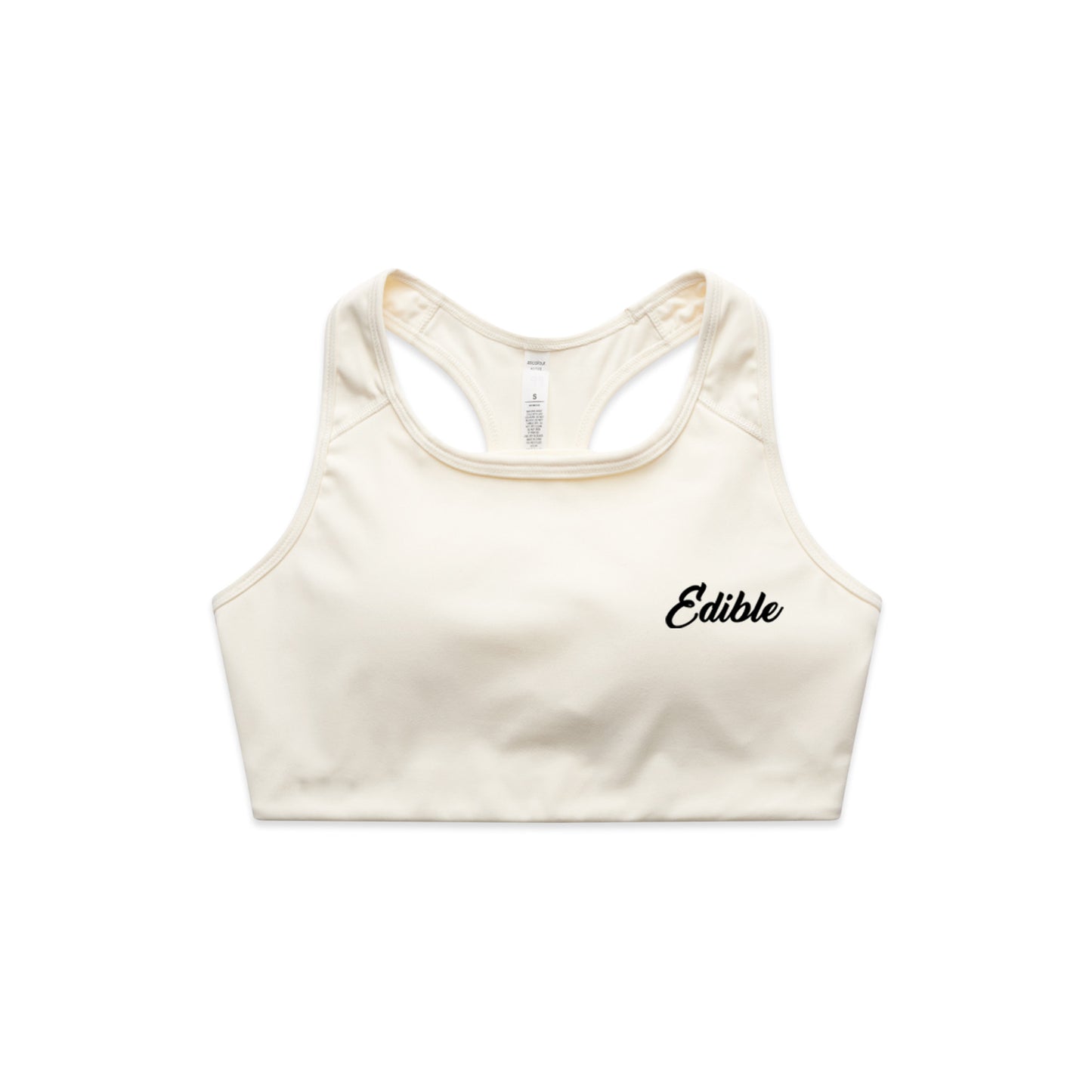 "Edible" Embroidered Women's Active Sports Bra